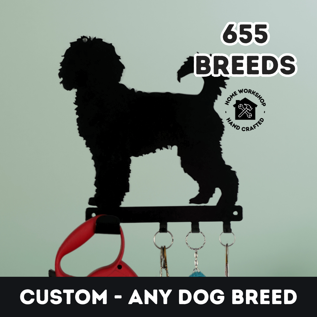 Custom Breed Personalised Dog Key Rack